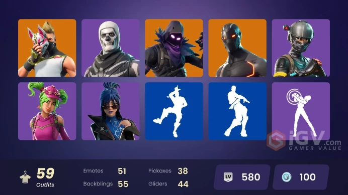 PC/PSN/Xbox/Nintendo 58 skins | OG STW | The Reaper | Elite Agent | Blue Team Leader | Rogue Agent | Blue Striker | Dark Voyager | Power Chord |
