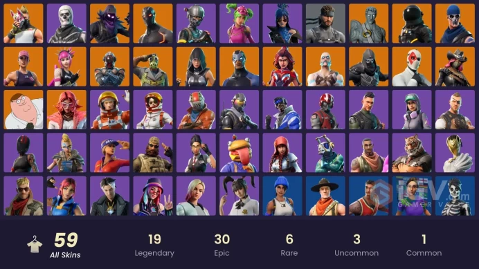 PC/PSN/Xbox/Nintendo 58 skins | OG STW | The Reaper | Elite Agent | Blue Team Leader | Rogue Agent | Blue Striker | Dark Voyager | Power Chord |