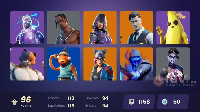[PC/XBOX/Nintendo] 87 skins | OG STW | Galaxy | Travis Scott | Glow | Astro Jack | Gold Midas | Cactus Jack | Galactic Disc | Astroworld 