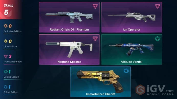 [Code 8493] Level 62 + 5 Skins / Europe / Very Cheap