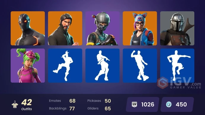 PC/PSN/Xbox/Nintendo 42 skins | The Reaper | Elite Agent | Rogue Agent | Krampus | Dark Voyager | Dire | Calamity | Valor | Lynx | The Ice King