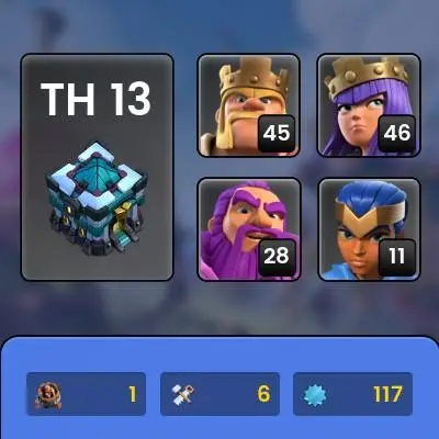 G101◈Th 13 Defense Max◈3 Epic; GG,SB,EB◈HERO: 45,46,24,28,11◈NC FREE◈PROTECTION OFF