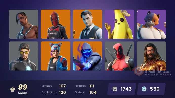 FA - [XBOX/PSN/PC] - 99 skins | OG STW | Travis Scott | Gold Midas | Gold Brutus | Kado Thorne | Fade | Sentinel | Dark Vanguard | Supersonic |