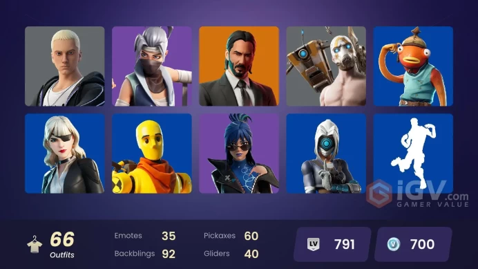 [ALL PLATFORMS]-66 Skins-Psycho Bandit-John Wick-Wukong-Lewis Hamilton-Ninja Turtles-Marius-FULL ACCESS-