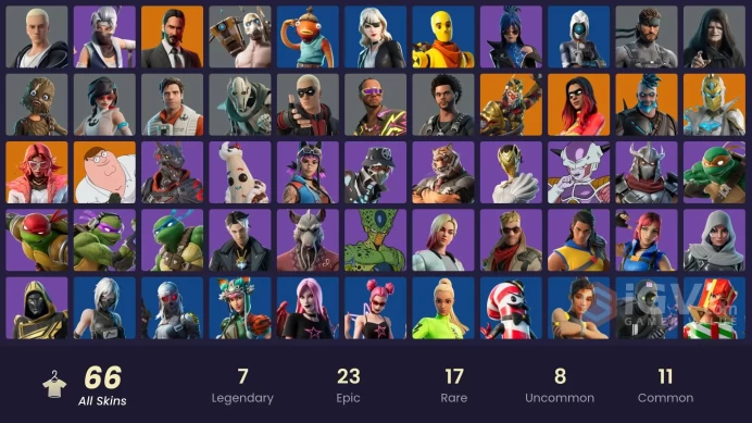 [ALL PLATFORMS]-66 Skins-Psycho Bandit-John Wick-Wukong-Lewis Hamilton-Ninja Turtles-Marius-FULL ACCESS-