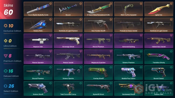 [EU/TR] %50 CHEAP VP! | Ignite Fan | RGX Karambit | Chaos Vandal | Sentinels Vandal | Neo Frontier Sheriff | Safe | Ranked Ready |