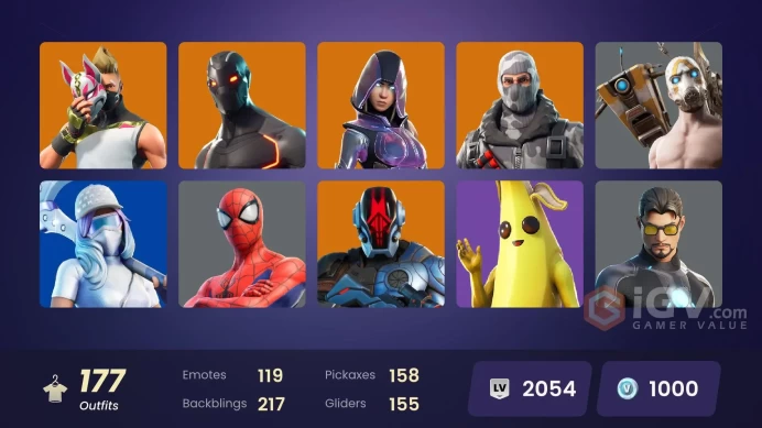 [PC/XBOX] 177 skins | Glow | Blue Team Leader | Rogue Agent | Keri Commander | Havoc | Sub Commander | OG STW|Y246 
