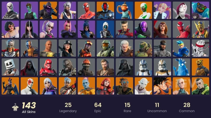 [PC/PSN/XBOX] 143 skins | Master Chief (Matte Black) | Black Adam | Wild Card | Battle Hound | Ravage