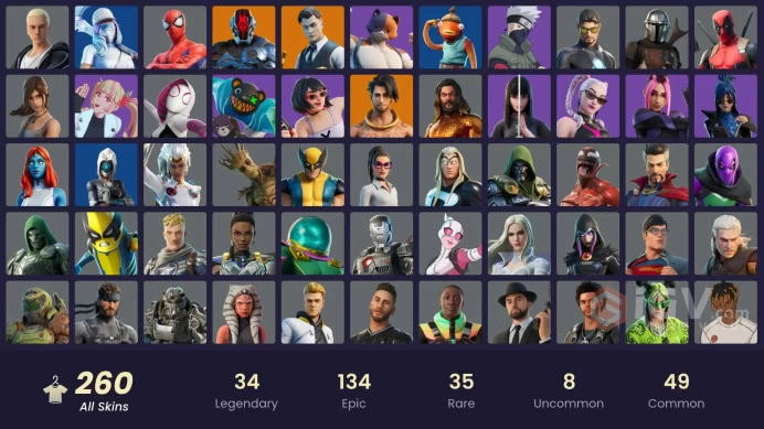 [ALL PLATFORMS]-245 Skin-Championship Aura-Major Glory OG-Naruto Uzumaki-Kakashi Hatake-Mogul Master (CHN)-Snoop Dogg-Lara Croft-FULL ACCESS-