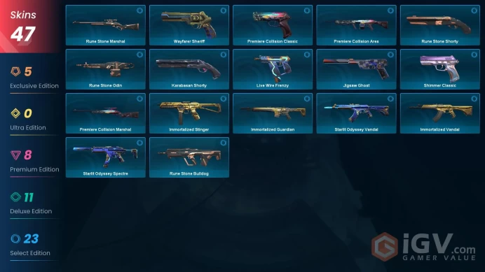 Latam| Champions 2022 Bundle, Reaver Karambit, Reaver Vandal, Reaver Phantom, Reaver Spectre, Reaver Ghost, Gaia's Vengeance Vandal,Prime Vandal