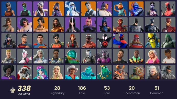 [ALL PLATFORMS]-338 Skin-Glow-Black Widow Outfit-Lara Croft-Renegade Raider-FULL ACCESS-
