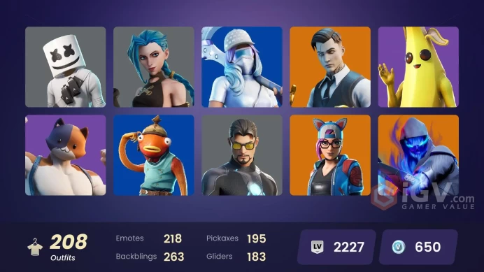 [ALL PLATFORMS]-200 Skin-Rogue Spider Knight-Raptor-Midas-Marshmello-Black Widow OG-Tony Stark-Brutus-FULL ACCESS-