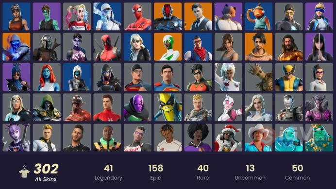 [ALL PLATFORMS]-303 Skin-Neo Versa-Leviathan Axe-Ghost Face-Lara Croft-Harley Quinn-Modena Icon-Heron Stance Hero-FULL ACCESS-