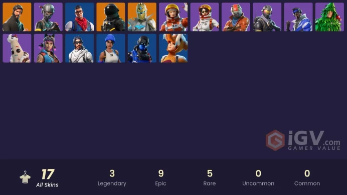 PC,PSN,XBOX 17 SKINS FA - REAPER - PRODIGY - RUST LORD - CARBON COMMANDO RK601