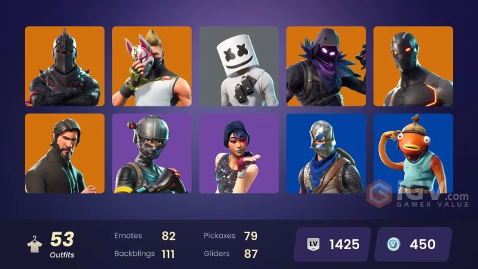 PC,PSN,XBOX 53 SKINS FA - BLACK KNIGHT - REAPER,LYNX,MARSHMELLO,VANGUARD ZADIE,DESPERADO,LITESHOW - FLOSS - MAKO RK782