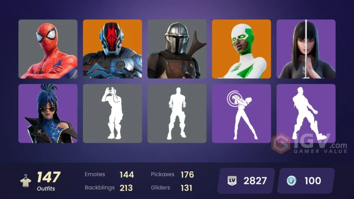 PC,PSN,XBOX 147 SKINS FA - BACKLASH,PREDATOR,SPIDER-MAN,SUBZERO,CAPER,JOSS,VANGUARD ZADIE,BIG DILL,CARNAGE,ICE SPICE,KOR RK809