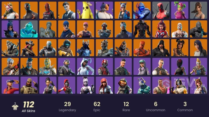 PC,PSN,XBOX 111 SKINS FA - STW - LYNX,MIDAS,FELINA,LARA CROFT,PIPER PACE,DAZZLE RK814