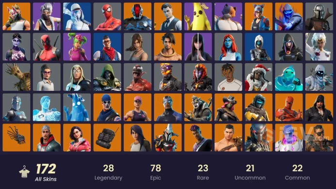 PC,PSN,XBOX 172 SKINS FA - STW - MANDALORIAN,ISABELLA,KUNO,KOR,LARA CROFT,CARNAGE,YELLOWJACKET,IRIS,MANIC RK619