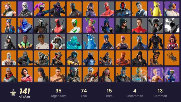 PC,PSN,XBOX 140 SKINS FA - STW - IKONIK - GLOW - LEVIATHAN AXE - GALAXIA,BACKLASH,LYNX,DEMI,SURF WITCH RK713