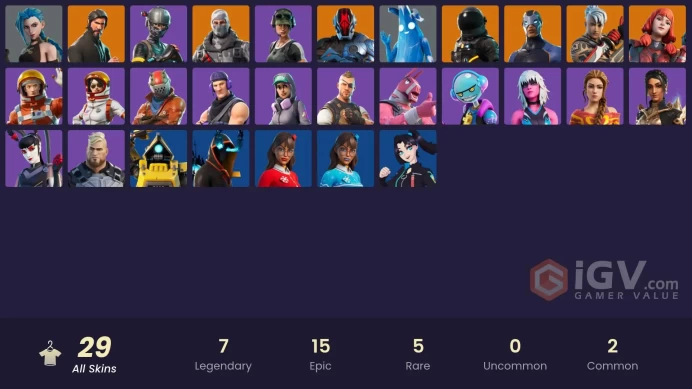 PC,PSN,XBOX 29 SKINS FA - ARCANE JINX - REAPER - TRAILBLAZER,BLIZZABELLE,GUNNAR - TAKE THE L RK631