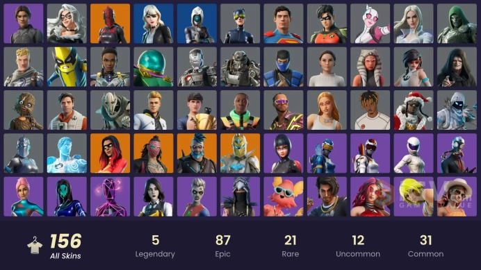 PC,PSN,XBOX 155 SKINS FA - CHANI - JOLTARA,PARTY DIVA,KNIGHT CONQUEROR,SUBZERO,DOOM,ICE SPICE,BLACK CAT,ELEVEN,CATWOMAN RK722