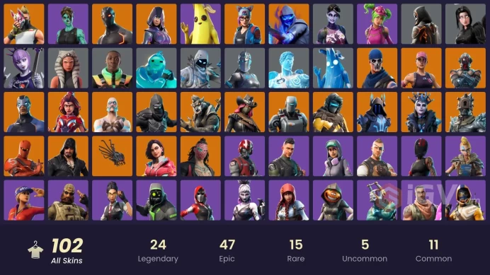 PC,PSN,XBOX 102 SKINS FA - STW - IKONIK - GLOW - LYNX,HYBRID,ARCHETYPE,CLUTCH&GRIND,WAYPOINT RK841