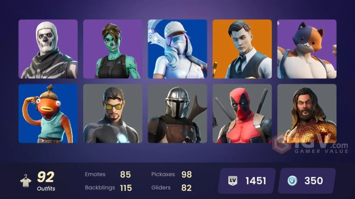 PC,PSN,XBOX 92 SKINS FA - STW - GOLD MIDAS,BLAZE,GHOUL TROOPER,THOR,TONY STARK,JOLTARA,ETERNAL KNIGHT,DREAM,DIAMOND DIVA RK850