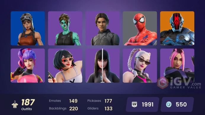 PC,PSN,XBOX 187 SKINS FA - BLACK WIDOW,POLARITY,GHOUL TROOPER,BONES,DARK DOGGO,KOR,ELEVEN,KNIGHT CONQUEROR,DOOM,CARNAGE RK618