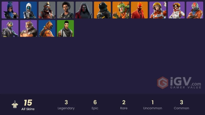 PC,PSN,XBOX 15 SKINS FA - TAKE THE L - ROGUE AGENT - INFERNO - REX - KYLO REN - STAR-LORD RK855