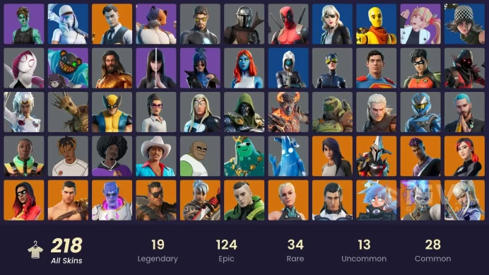 PC,PSN,XBOX 218 SKINS FA - NEZUMI,JOLTARA,POLARITY,CERBERUS,GHOUL TROOPER,WOLVERINE,CATWOMAN,SPIDER-GWEN,AGENT PATCH,KOR,GLITCH RK662