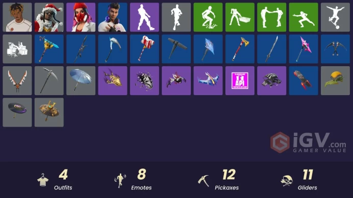 [PSN/XBOX/PC] 4 skins | Slayer Juice WRLD|Santa Dogg|Yulejacket|Chord Kahele|Snoop's Holladizzle Bass|999 Knives|That's Cold Jac!|Shatter Sonic