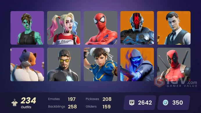 PC,PSN,XBOX 234 SKINS FA - TRINITY TROOPER,BACKLASH,FUSION,BLAZE,GALAXY SCOUT,CHUN-LI,DOOM,LARA CROFT,HINATA,SAKURA RK758