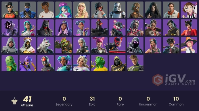 [PSN/XBOX/PC] 41 skins | Poe Dameron | Apprentice Evie | Emperor Palpatine | Captain Phasma|Wookiee Team Leader|Sub-Zero (MK3)|Sabrina Carpenter