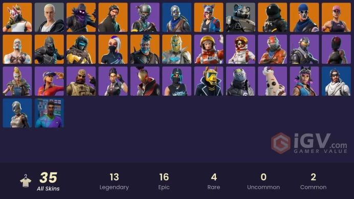 PC,PSN,XBOX 35 SKINS FA - STW - REAPER - BLUE SQUIRE - SLIM SHADY - FLOSS - TAKE THE L RK746