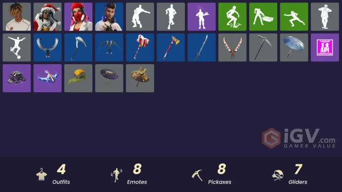 [PSN/XBOX/PC] 4 skins | Santa Dogg |Slayer Juice WRLD|Yulejacket|Chord Kahele|Snoop's Holladizzle Bass|That's Cold Jac!|999 Knives|Frosted Frets