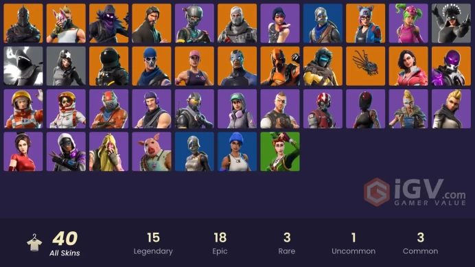 [PC/PSN/XBOX] 40 skins | OG STW | Black Knight | Sparkle Specialist | The Reaper | Blue Squire | Royale Knight | Elite Agent | 250 VB