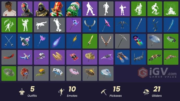 [PSN/XBOX/PC] 5 skins | Slayer Juice WRLD | Burnoff | Blitz Knight | Holiday Boxy | Winterfest Bushranger | Nemesis Box | 999 Knives