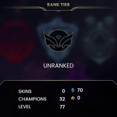 [EUW SERVER] Unranked Smurf Account ◈ UNRANKED ◈ lvl 30 + ◈10 Unranked Games NOT PLAYED ◈ FULL ACCESS ◈ EUROPE WEST ◈ 24/7 Live service