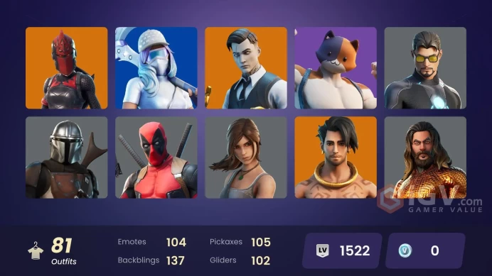 300$ Spent [PC/XBOX] 79 skins | Jules | Aura | Lara Croft | Tony Stark | Mystique | Jabba Switchway | Star Wandmssh95