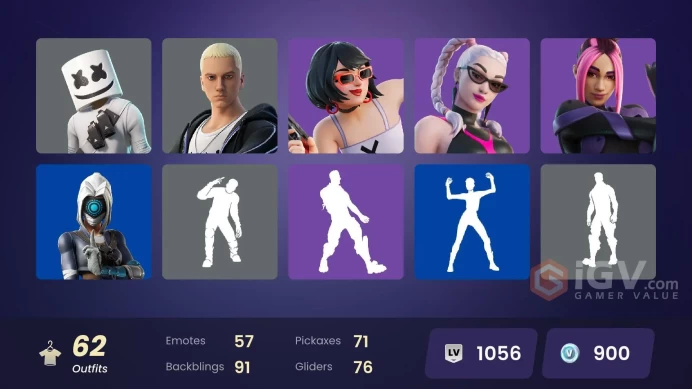 [PC/XBOX/NINTENDO]    62 skins | Rap Boy | Ice Breaker | Malik (Solitary Defender) | Snap (Kalamadness) | The Origin (On Point)DU364 