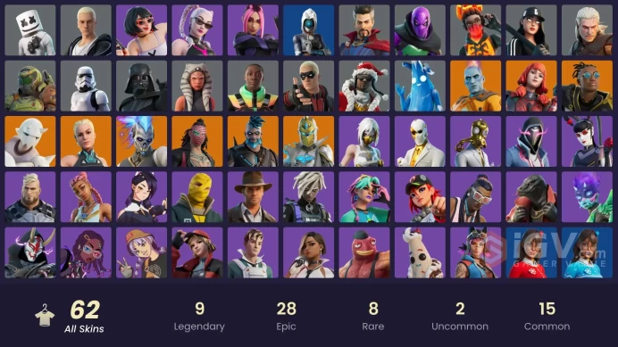[PC/XBOX/NINTENDO]    62 skins | Rap Boy | Ice Breaker | Malik (Solitary Defender) | Snap (Kalamadness) | The Origin (On Point)DU364 