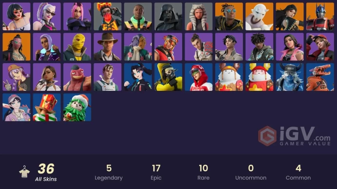 [PC/XBOX]   36 skins | Collector Kado Thorne | Malik (Solitary Defender) | Battle-Tested | Iconic Era | Snap | Darth VaderLT183 