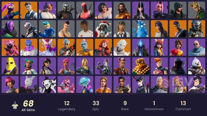 [PC/PSN/NINTENDO]     68 skins | Galaxia | Mandalorian | The Imagined (Combat Elite) | Predator | Ronin | Kymera | Fade |LT07 