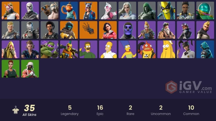 [PC/XBOX] 34 skins | Og Skull Trooper | Lynx | Zenith | Drift | Rox | Sentinel | Mysterio | Peelverine | Gwenpool | Emma Frost | Doom | 0 VB