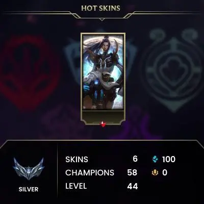 【EUW】Level 44 57 Champ/ 6 Skins Full Access High Quality Account Instant Delivery️