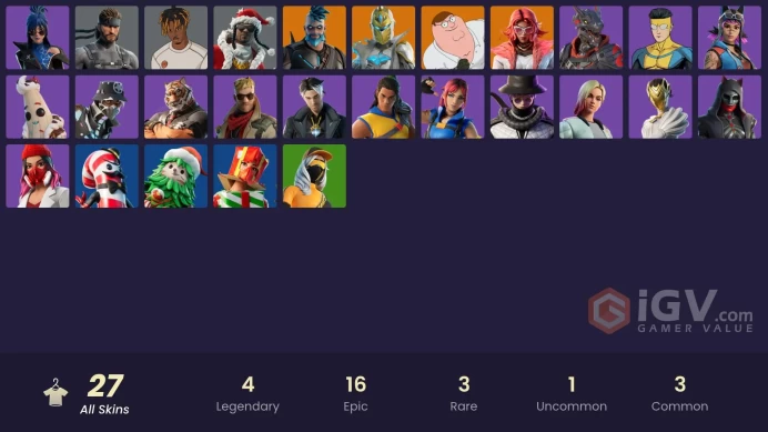 [PC/PSN] 27 skins | Spectra Knight | Burning Ambition Valeria | Fancy Peter Griffin | Harbinger Armor OmegarokM65