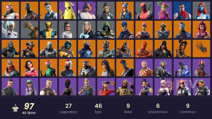 [PC/PSN/XBOX 97 skins | Gold Brutus | Gold Midas | Blue Striker | Prodigy | Rogue Agent | Trilogy | Point Patroller |M15