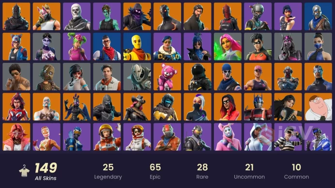 149 SKINS + BLACK KNIGHT + THE REAPER + ROYALE BOMBER + STW OLD + MAKO + ELITE AGENT + FLOSS + TAKE THE L + STARFIRE + DRIFT