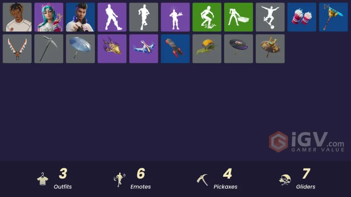 [PSN/XBOX/PC] 3 skins | Slayer Juice WRLD | Katalina | Chord Kahele | 999 Knives | Flux Silvera | Golden Nemesis | Snap-A-Zoomatic