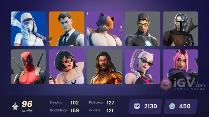 [PSN/XBOX/PC] 94 skins | Gold Brutus | Gold Midas | Gold Meowscles | Ronin | Fade | The Imagined | Oppressor | Gear Specialist Maya | Kymera